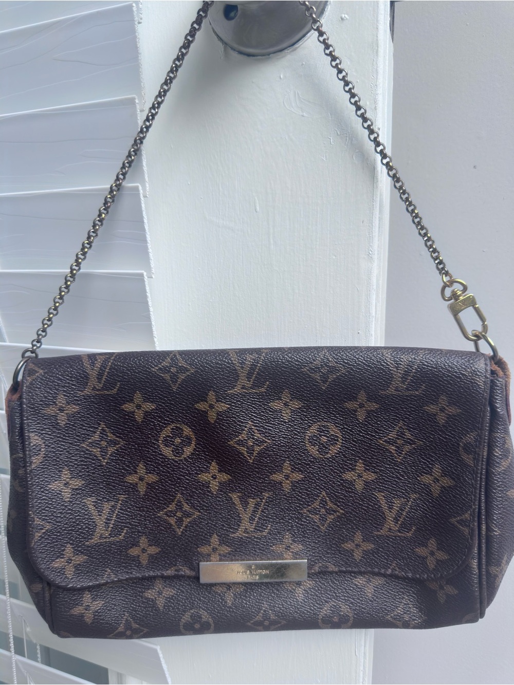 Authentic Louis Vuitton Brown Monogram Favorite MM Bag